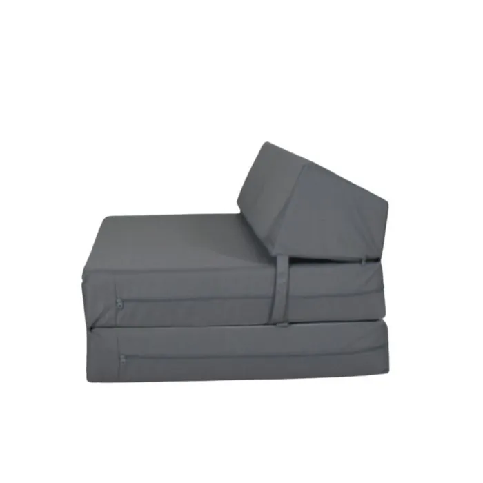 Double Chair Bed - Grey