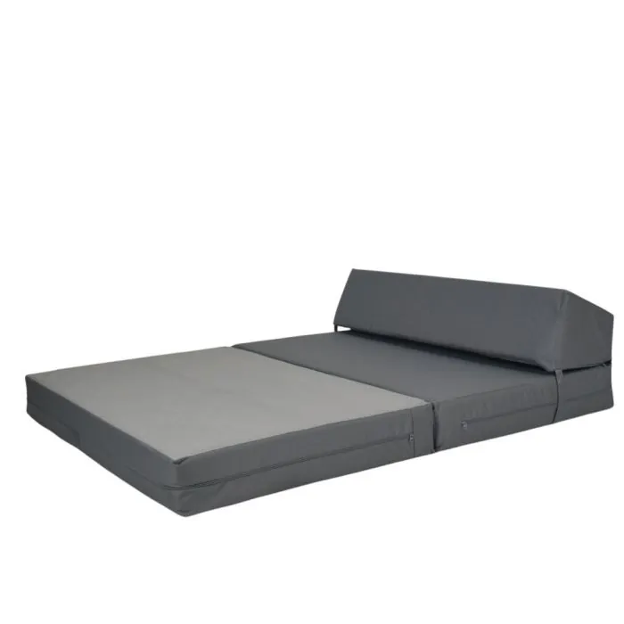 Double Chair Bed - Grey