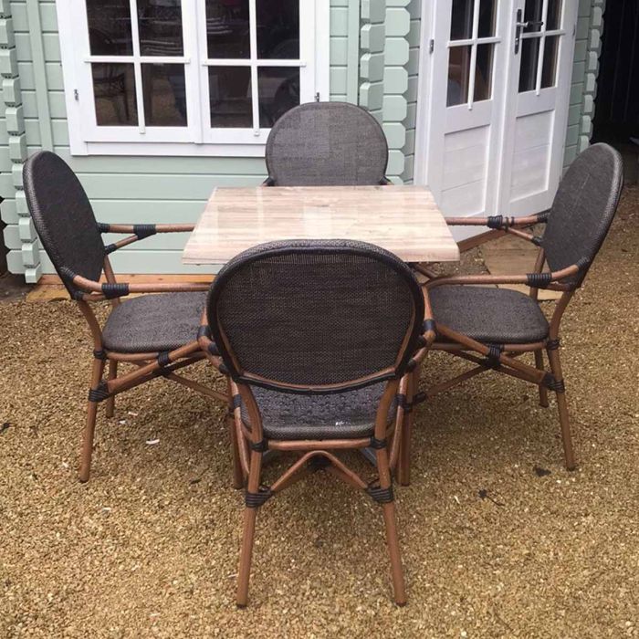 Kentucky Table with 4 Lyon Carver Chairs main product photo