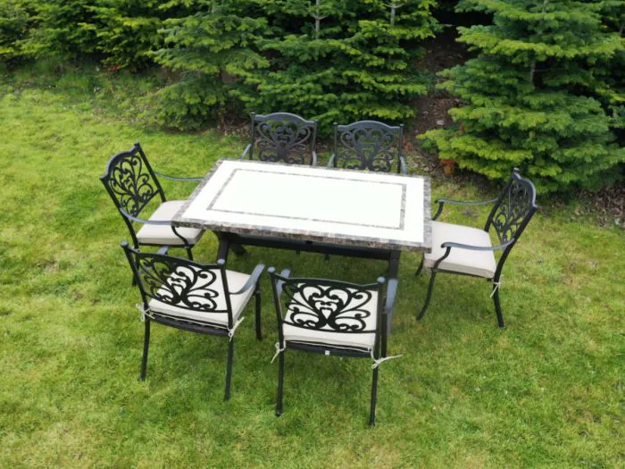 Killiney 6 Seat Rectangular Set with Hampshire Chairs