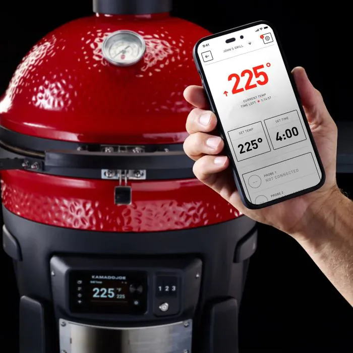 Kamado Joe Konnected Joe Grill 48 inch in Red