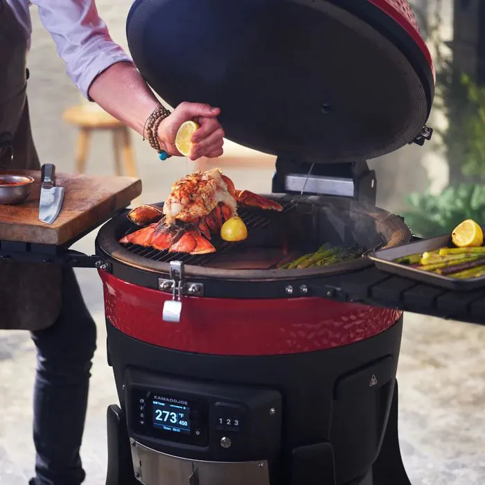Kamado Joe Konnected Joe Grill 48 inch in Red