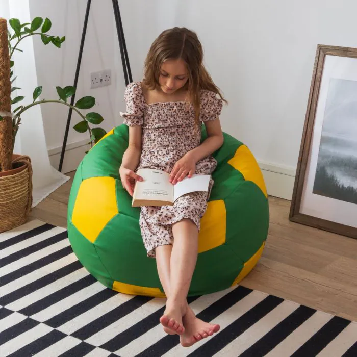 County Colours Bean Bag - Green and Yellow
