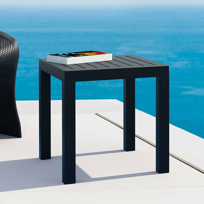 Ocean Black Square Side Table main product photo