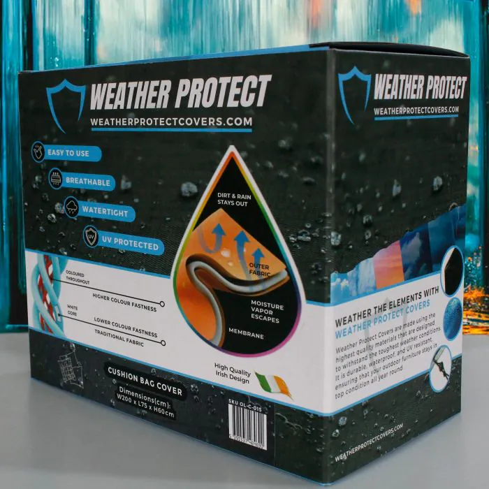 Weather Protect Cushion Bag - (200cm x 60cm) Cover