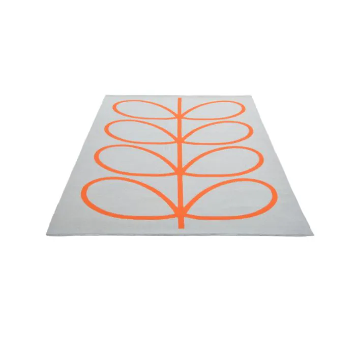 Outdoor Orla Kiely Giant Linear Stem Persimmon Carpet (160cm x 230cm)