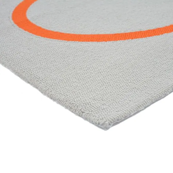 Outdoor Orla Kiely Giant Linear Stem Persimmon Carpet (160cm x 230cm)