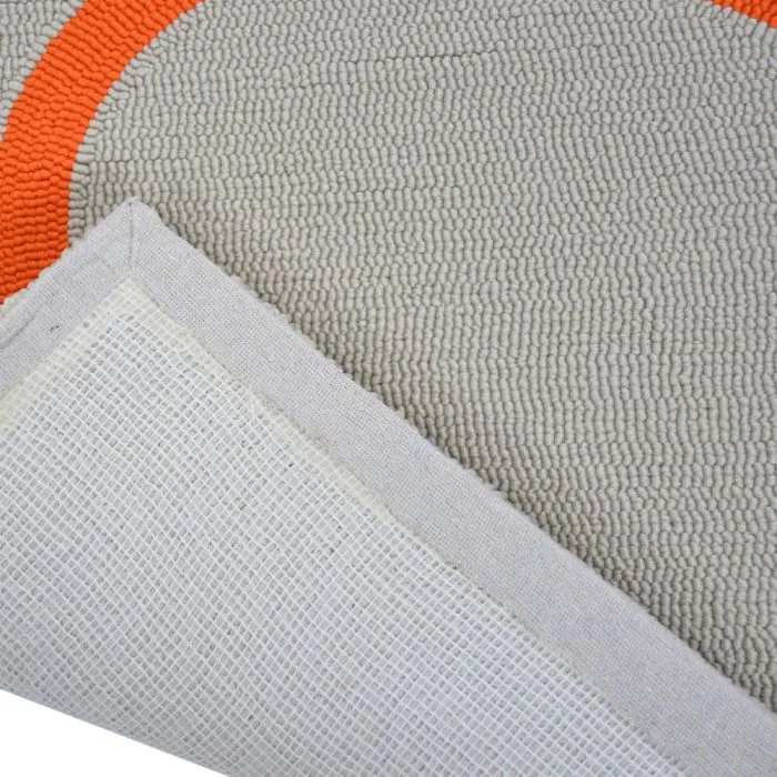 Outdoor Orla Kiely Giant Linear Stem Persimmon Carpet (160cm x 230cm)