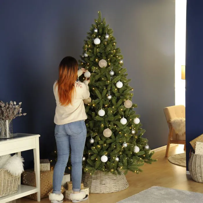 7ft (210cm) Pre-Lit Mayberry Spruce Artificial Christmas Tree