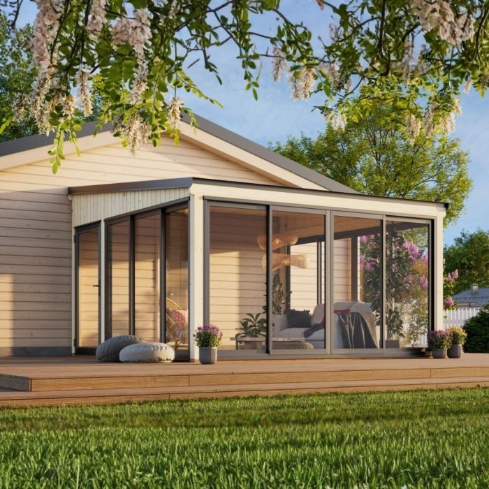 Lumi 16.6m2 Timber Conservatory with Sliding Doors main product photo