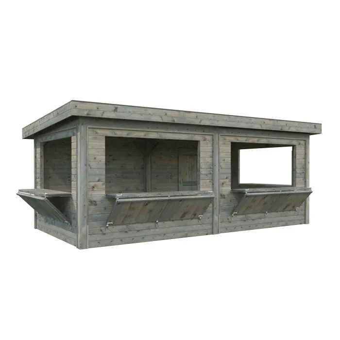 Lenna 16.6m Flat Roof Gazebo with 2 Full Walls and 4 Wall Hatches (6m x 3m) Lenna 16.6m Flat Roof Gazebo with 2 Full Walls and 4 Wall Hatches (6m x 3m)