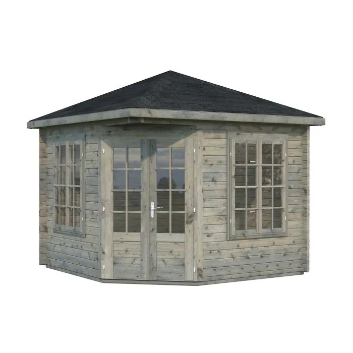 Melanie 9.9m Wooden Pavilion with Roof Shingles