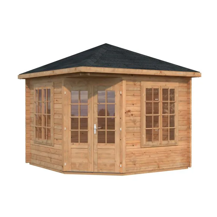 Melanie 9.9m Wooden Pavilion with Roof Shingles