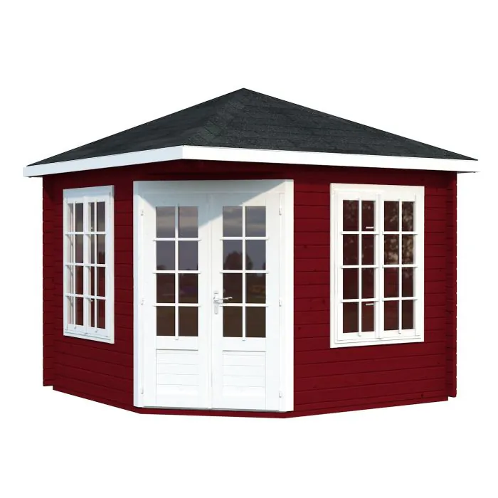 Melanie 9.9m Wooden Pavilion with Roof Shingles