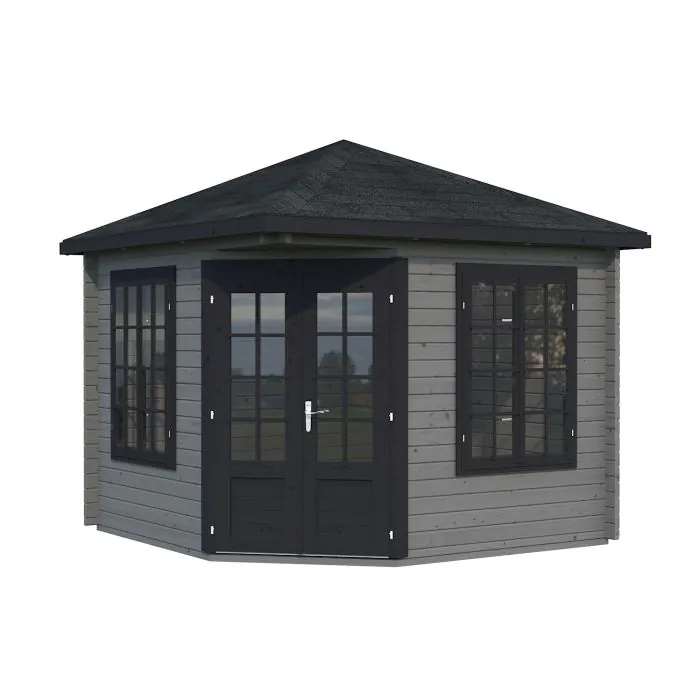 Melanie 9.9m Wooden Pavilion with Roof Shingles