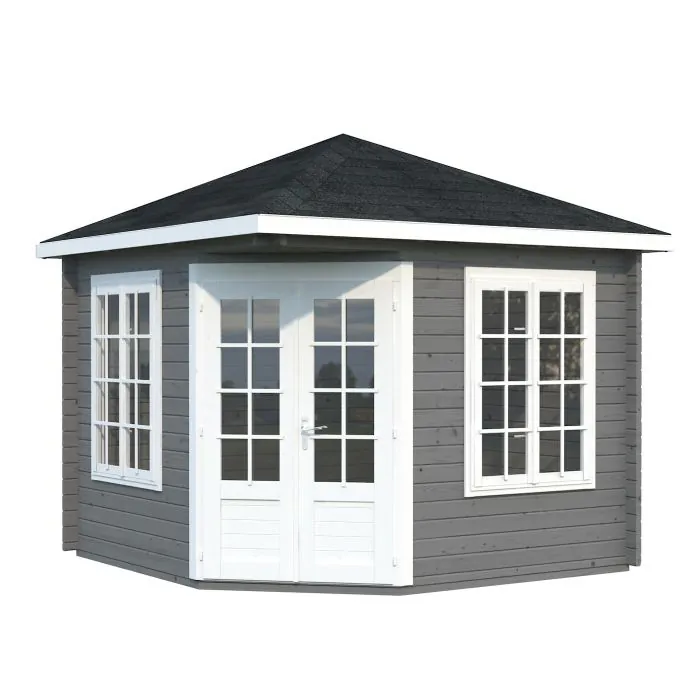 Melanie 9.9m Wooden Pavilion with Roof Shingles