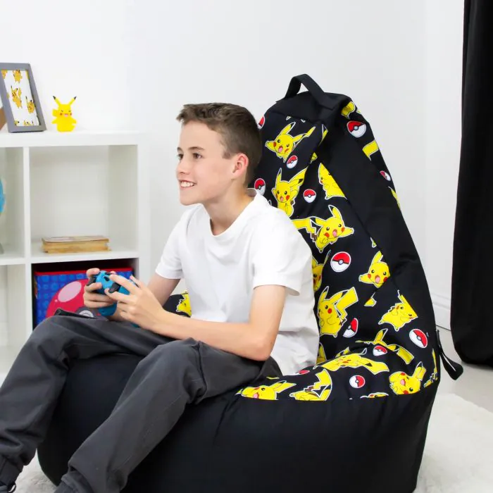 Pikachu bean bag for bedrooms, playrooms, and gaming setups