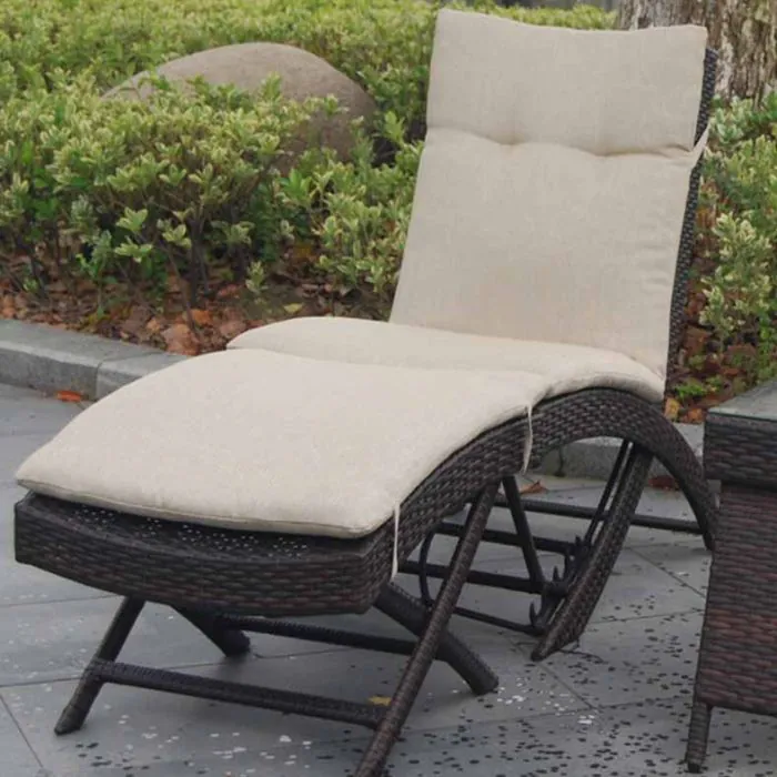 Prague Foldable Chair and Footrest Set Prague Foldable Chair and Footrest Set