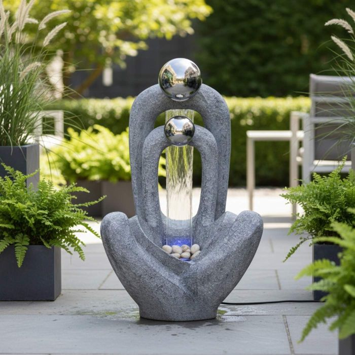 Meditating Couple Water Feature main product photo