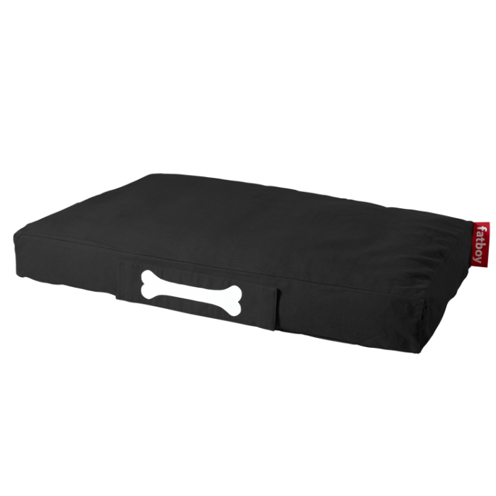 Large Stonewashed Dog Bed in Black - Fatboy main product photo