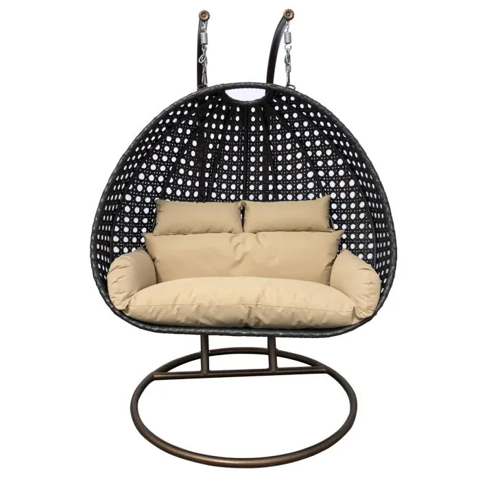 Riviera Grey Double Hanging Swing Chair