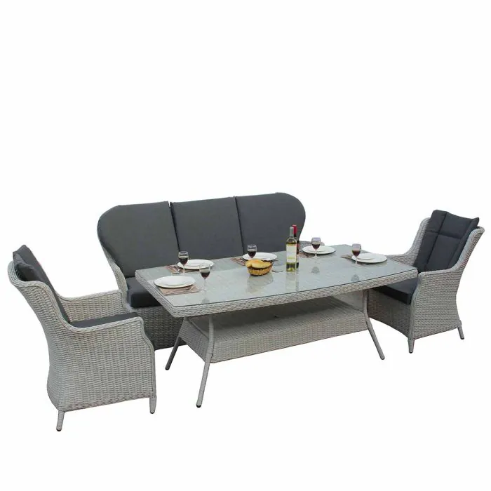 Roma 3 Seat Sofa Dining Furniture Set