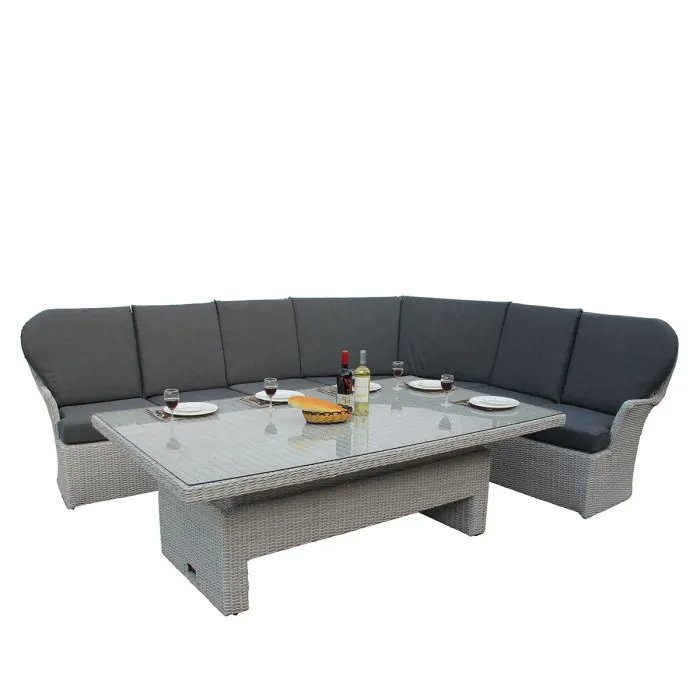 Roma Corner Dining  Set with 3 Seat Sofa