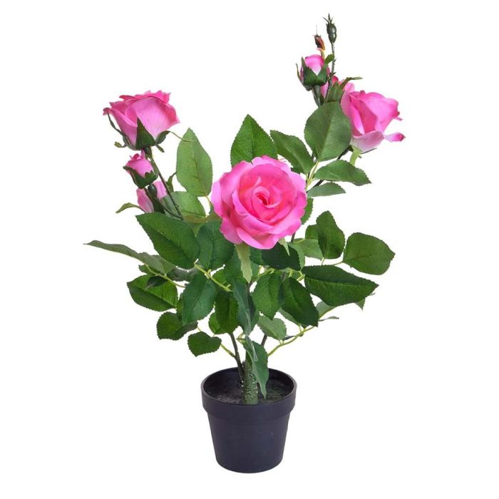 35cm Rose in Pot - Pink main product photo