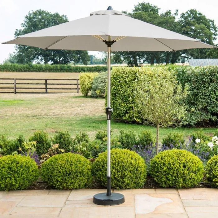Round Parasol 2.7m in Grey