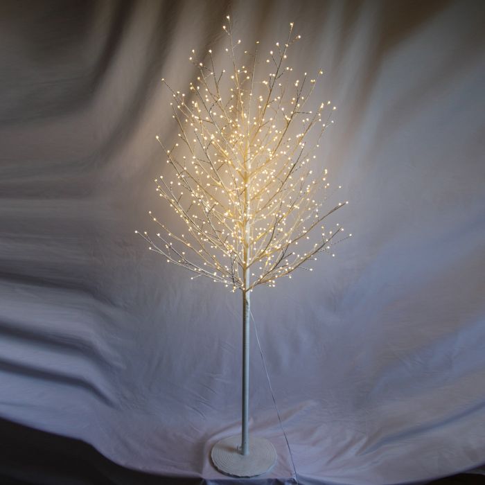 6ft (180cm) White Micro Dot Tree with 900 Warm White LEDs main product photo