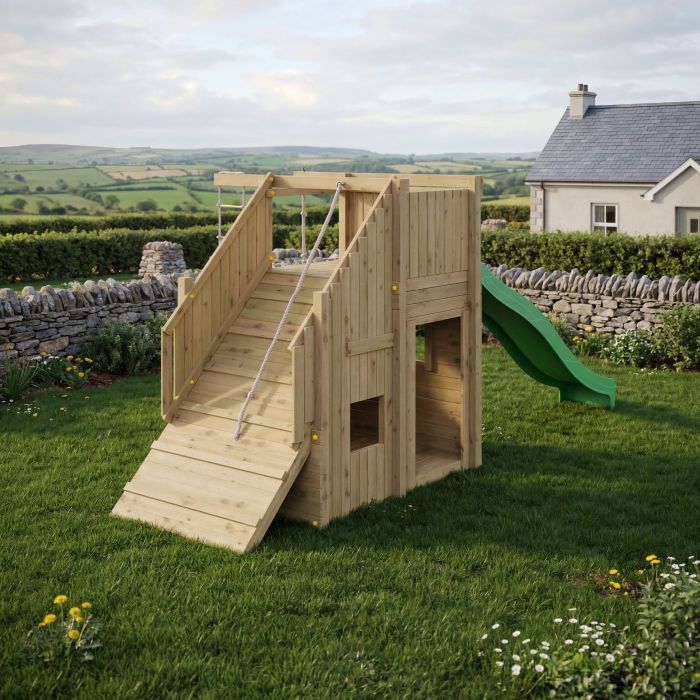 Little Glen Ramphouse with Climbing Wall and Green Slide main product photo