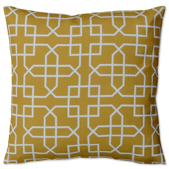 Sanderson - Trellis Ochre Cushion - Medium - 65cm x 65cm main product photo