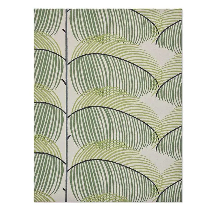 Sanderson Manila Leaf Botanical Green Rug