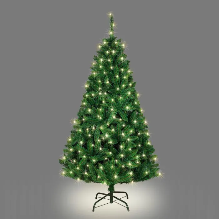 7ft (210cm) Prelit Slieve Bloom  Pine Green with Warm White LEDs
