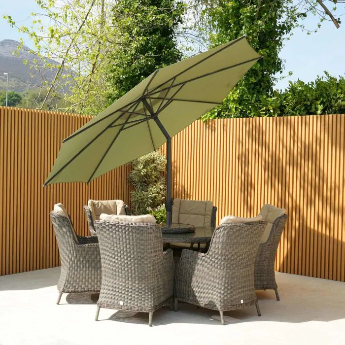 Solora Round Parasol 3m - Light Green