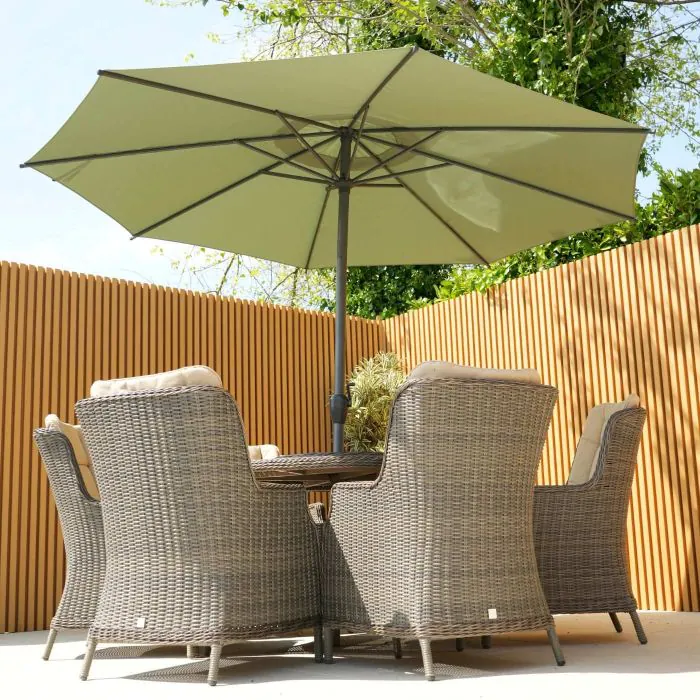 Solora Round Parasol 3m - Light Green