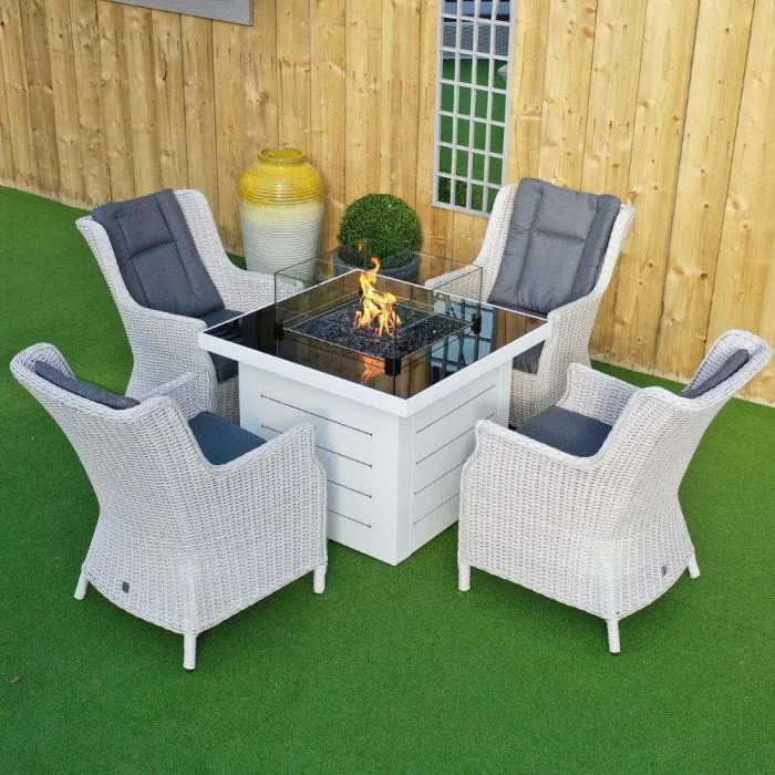 Roma Etna Fire Pit Dining Set