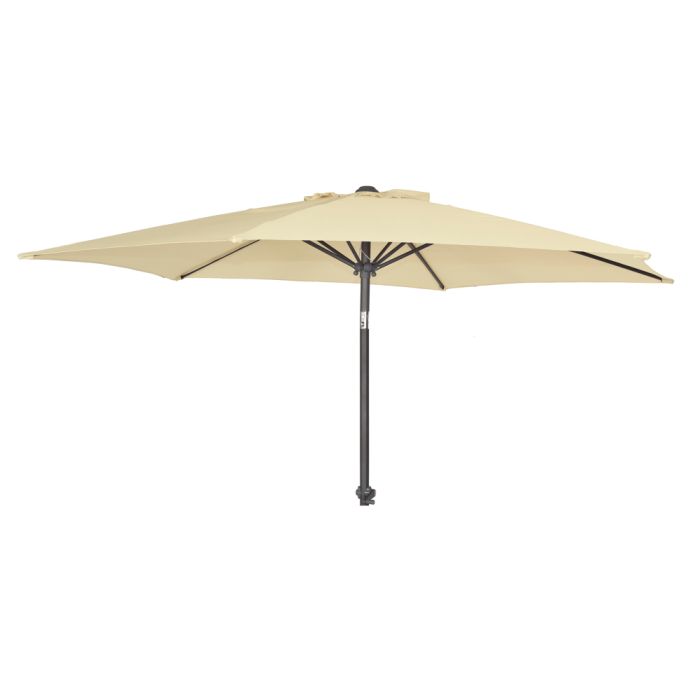 Alexander Rose 2.7m Round Aluminium Tilting Crank Parasol - Ecru main product photo