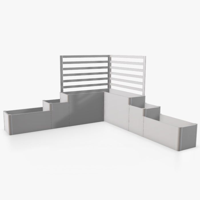 DaVinci Flexible Metal Planter - Metallic Silver - Version 1 main product photo