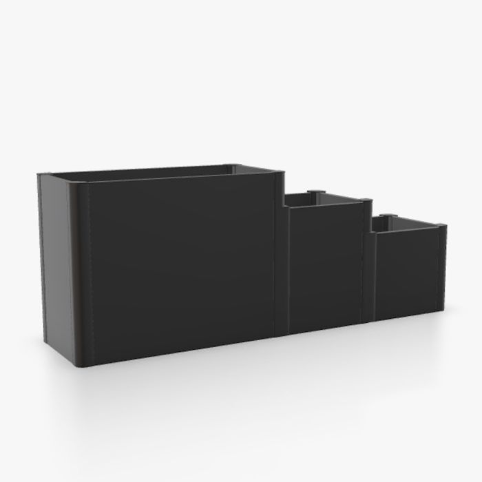 DaVinci Flexible Metal Planter - Metallic Dark Grey - Version 3 main product photo