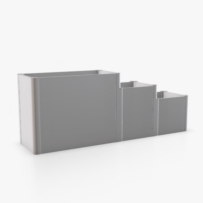 DaVinci Flexible Metal Planter - Metallic Silver - Version 3 main product photo