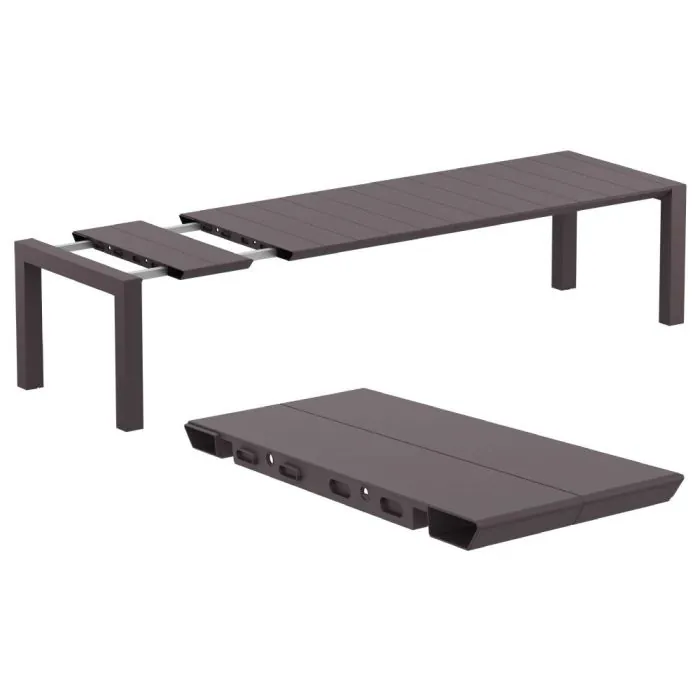 8 Aruba and Vegas XL Table Set in Brown