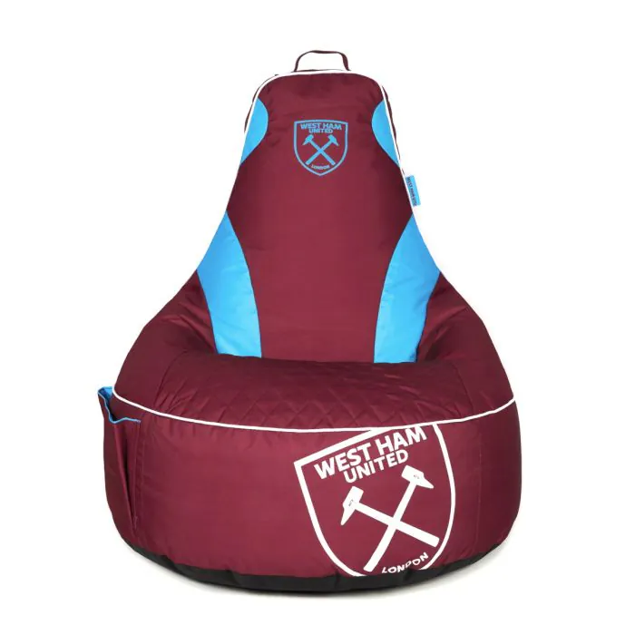 Front View West Ham United F.C. Gaming Bean bag Chair