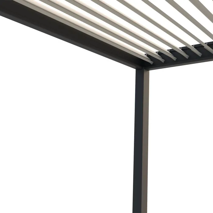 Zeus Bio-Climatic Pergola (3.6m x 7.2m) - Charcoal