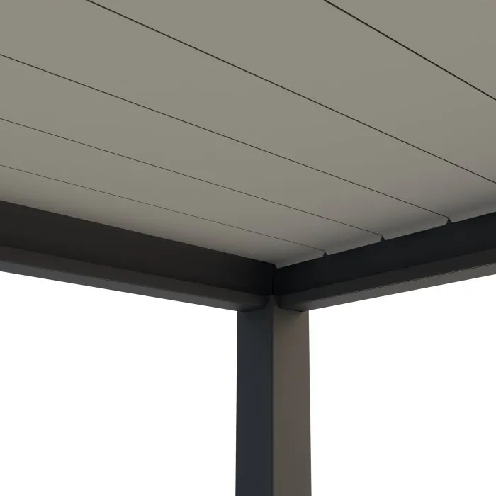 Zeus Bio-Climatic Pergola (3.6m x 7.2m) - Charcoal