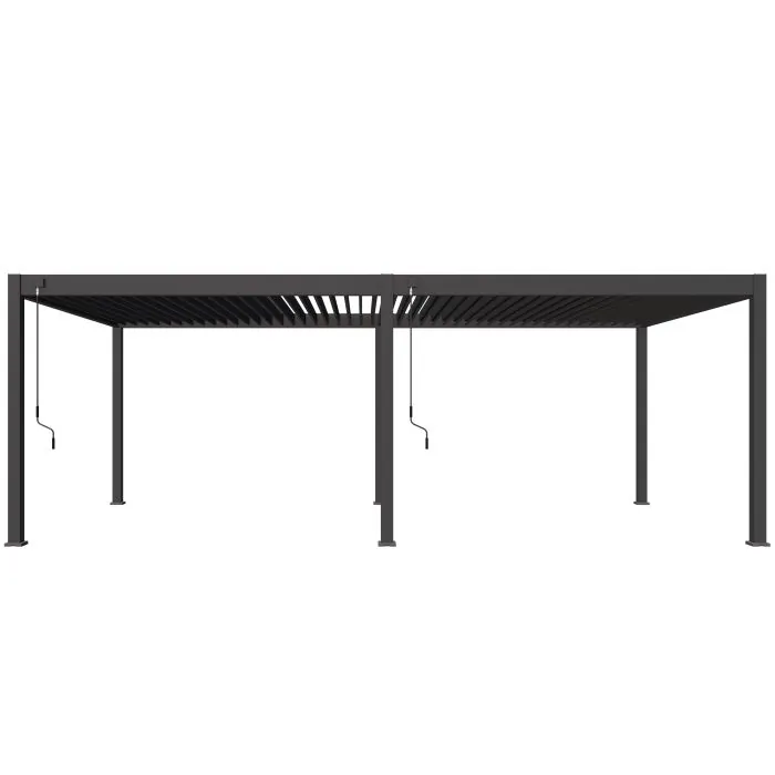 Zeus Bio-Climatic Pergola (3.6m x 7.2m) - Charcoal