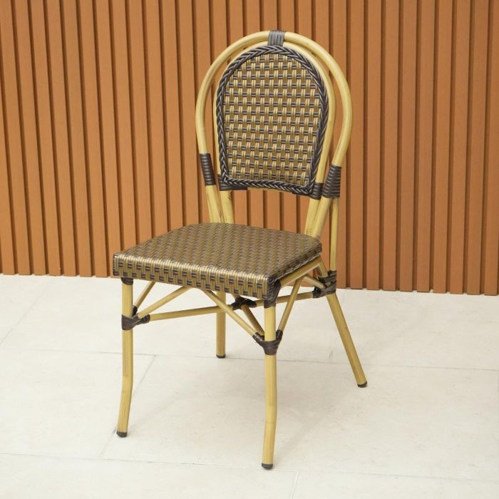 Roma Bistro Chair Armless in Brown main product photo