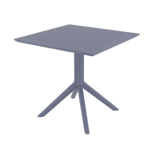 Sky 80cm x 80cm Square Table in Grey
