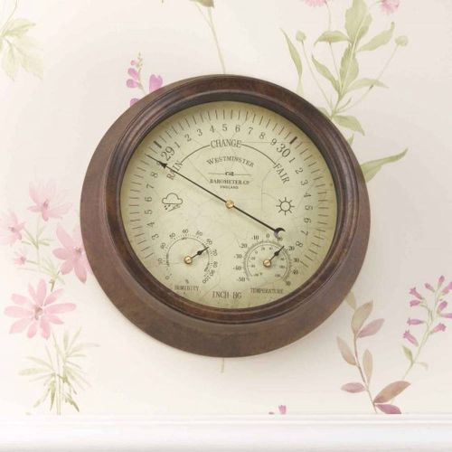Westminster Barometer & Thermometer 8"