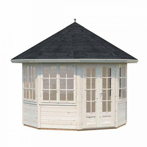 Eimear 6.7m Octagonal Summer House with Floor and Roof Shingles